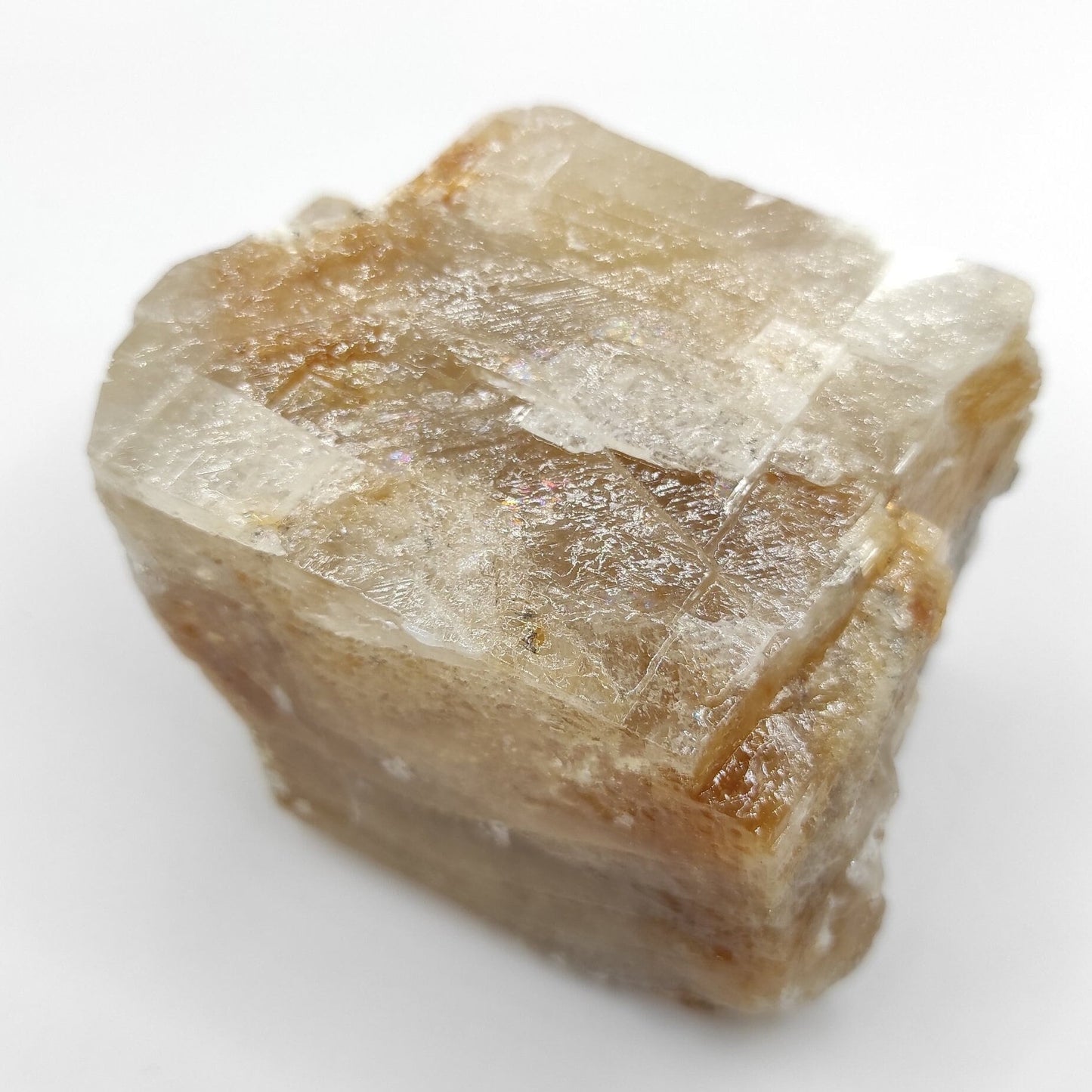 466g Caramel Calcite Crystal from Mexico - Natural Dark Yellow Calcite Chunk - Raw Calcite Crystal Raw Crystal Specimens Calcite Gem Cluster