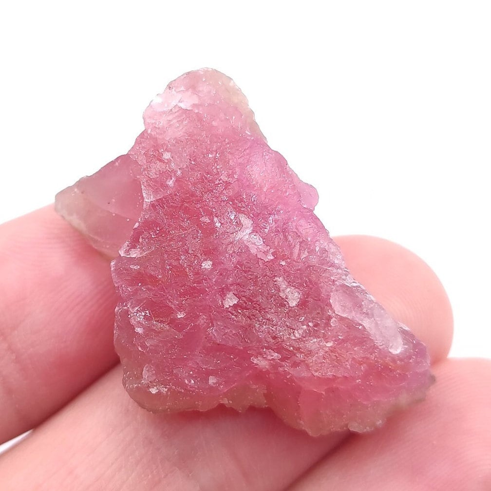 Unique Pink Cobalto Calcite - Raw Pink Calcite on Stone Matrix