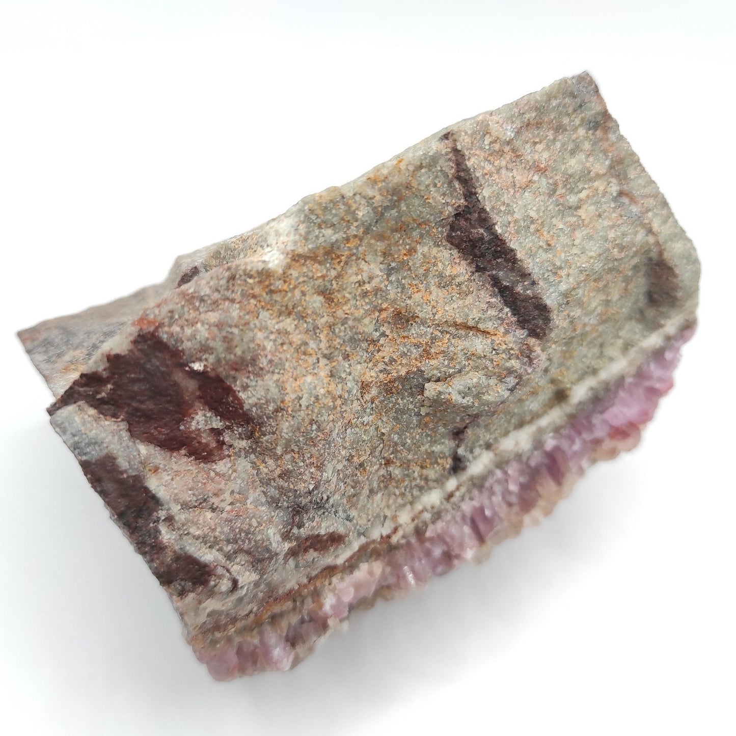 443g Cobalto Calcite in Matrix - Pink Cobalt Calcite from Bou Azzer, Morocco - Salrose Crystal - Cobaltocalcite Mineral Specimen