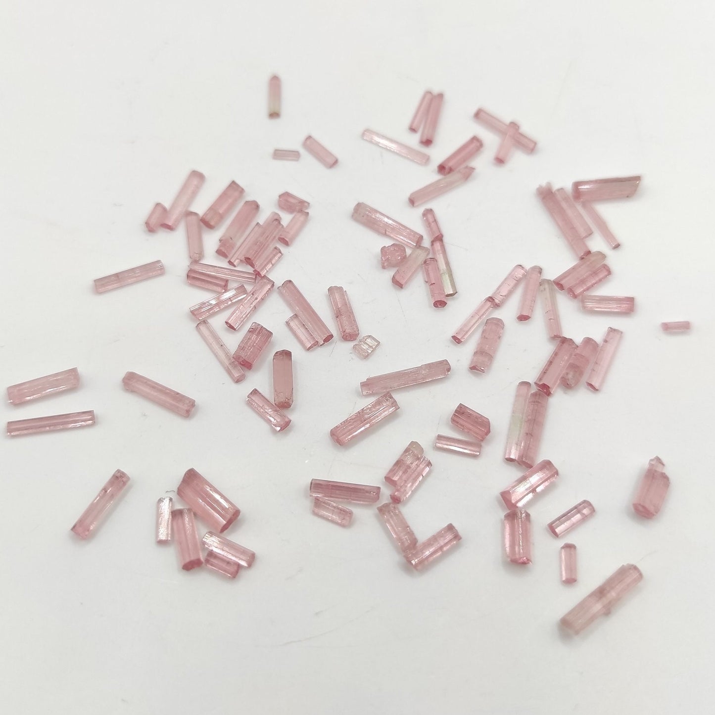 27.40ct Pink Tourmaline Lot - Natural Pink Tourmaline Sticks - Pink Tourmaline Rough Gemstones - Natural Tourmaline Afghanistan - Loose Gems