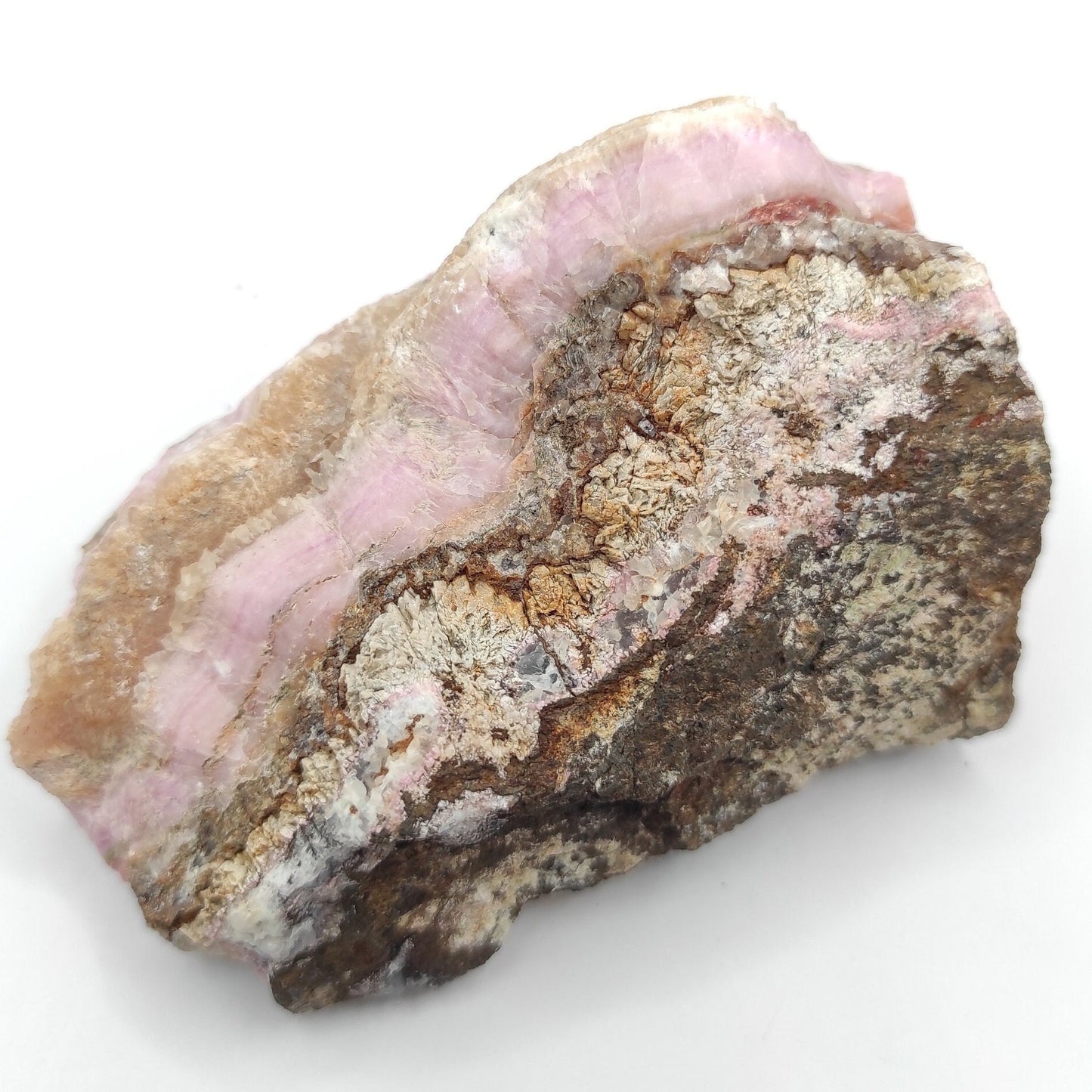 242g Cobalto Calcite in Matrix - Pink Cobalt Calcite from Bou Azzer, Morocco - Salrose Crystal - Cobaltocalcite Mineral Specimen