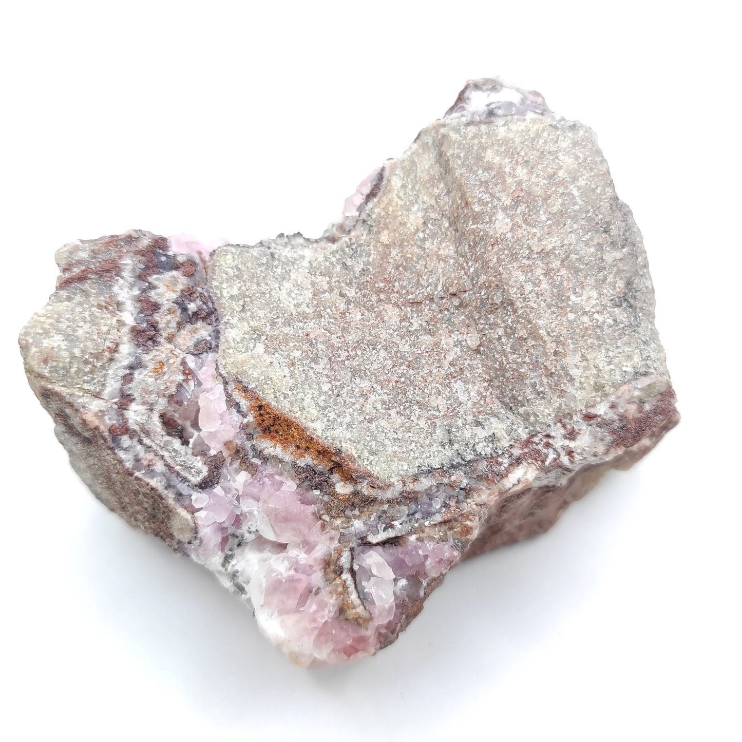 232g Cobalto Calcite in Matrix - Pink Cobalt Calcite from Bou Azzer, Morocco - Salrose Crystal - Cobaltocalcite Mineral Specimen