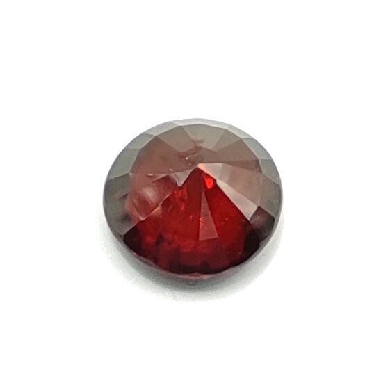 1.31ct 7mm Round Spessartite Garnet - Unheated & Untreated - Red Garnet from Mozambique - Round Cut Faceted Spessartine - Loose Gemstones