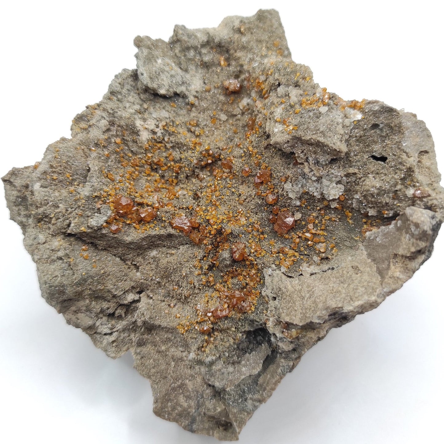 327g Sphalerite in Matrix - Dundas Quarry, Ontario - Orange Sphalerite from Dundas, Ontario, Canada - Old Specimen - Mineral Specimen