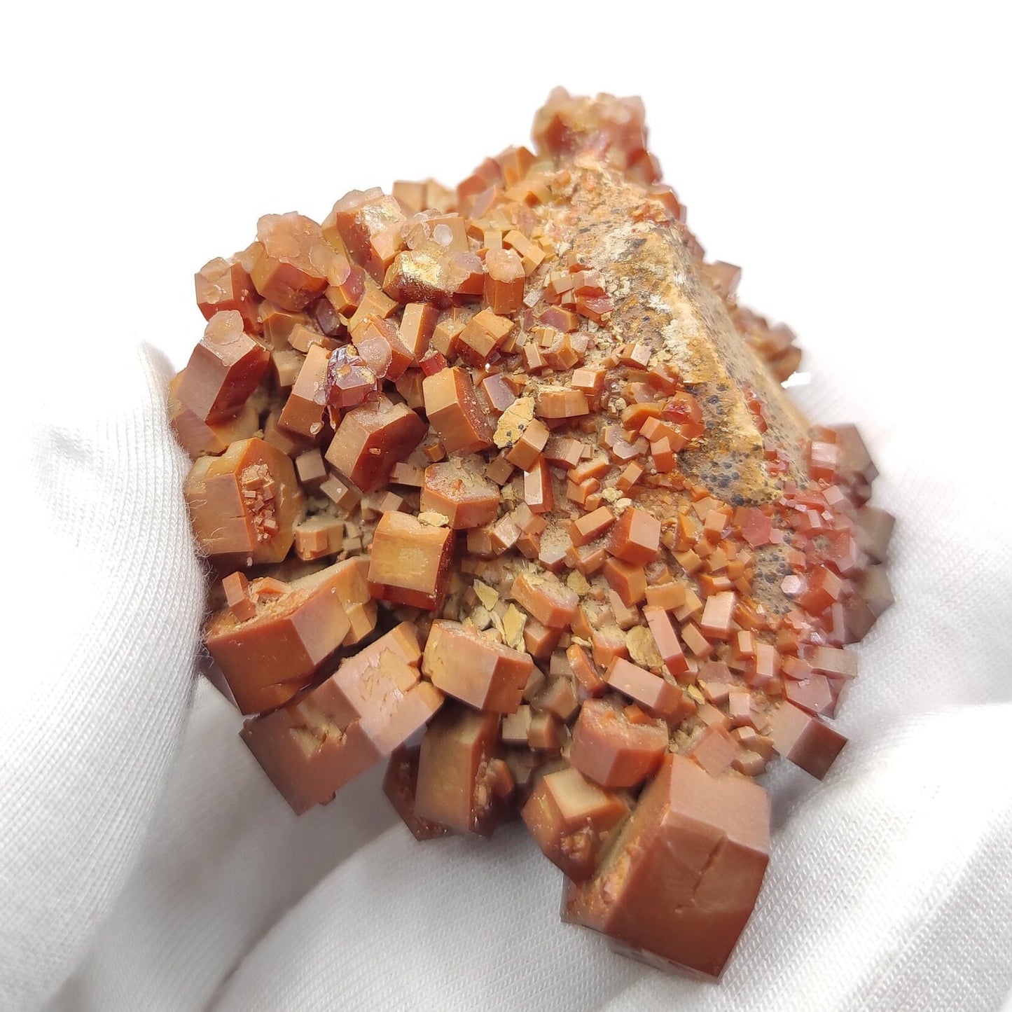 95g Skeletal Vanadinite on Matrix from Mibladen, Morocco | Large Red Crystal Specimen