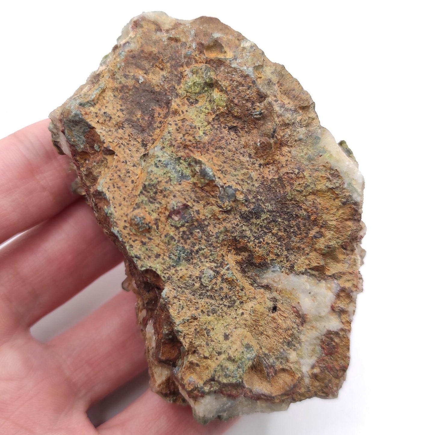 144g Epidote with Quartz - Imilchil, Morocco - Green Epidote Crystal Cluster - Raw Mineral Specimen - Green Epidote and Quartz Crystal