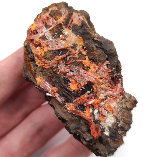 84g Crocoite Specimen from Australia - Orange Crocoite Mineral Specimen - Raw Crocoite Crystal - Rare Minerals - Tasmania, Australia