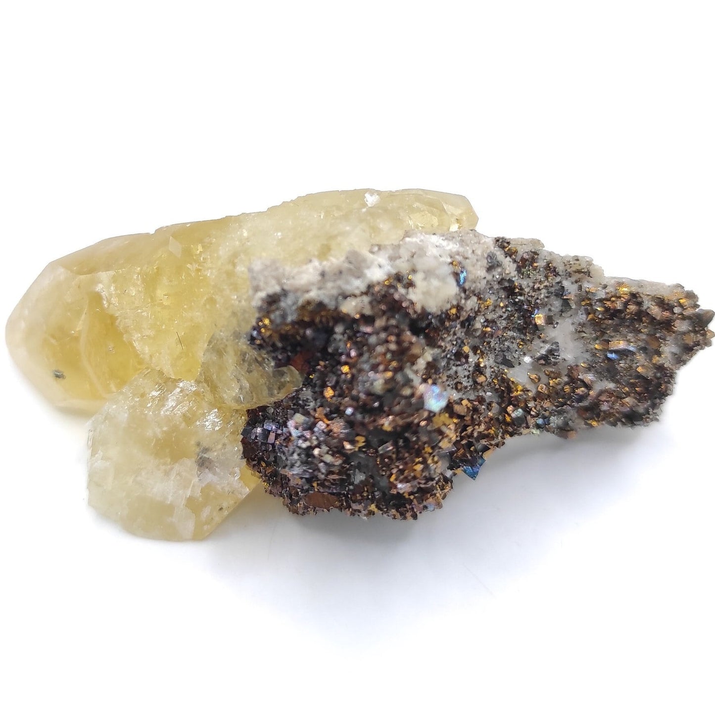 65g Calcite, Chalcopyrite, & Dolomite Specimen - Sweetwater Mine, Missouri