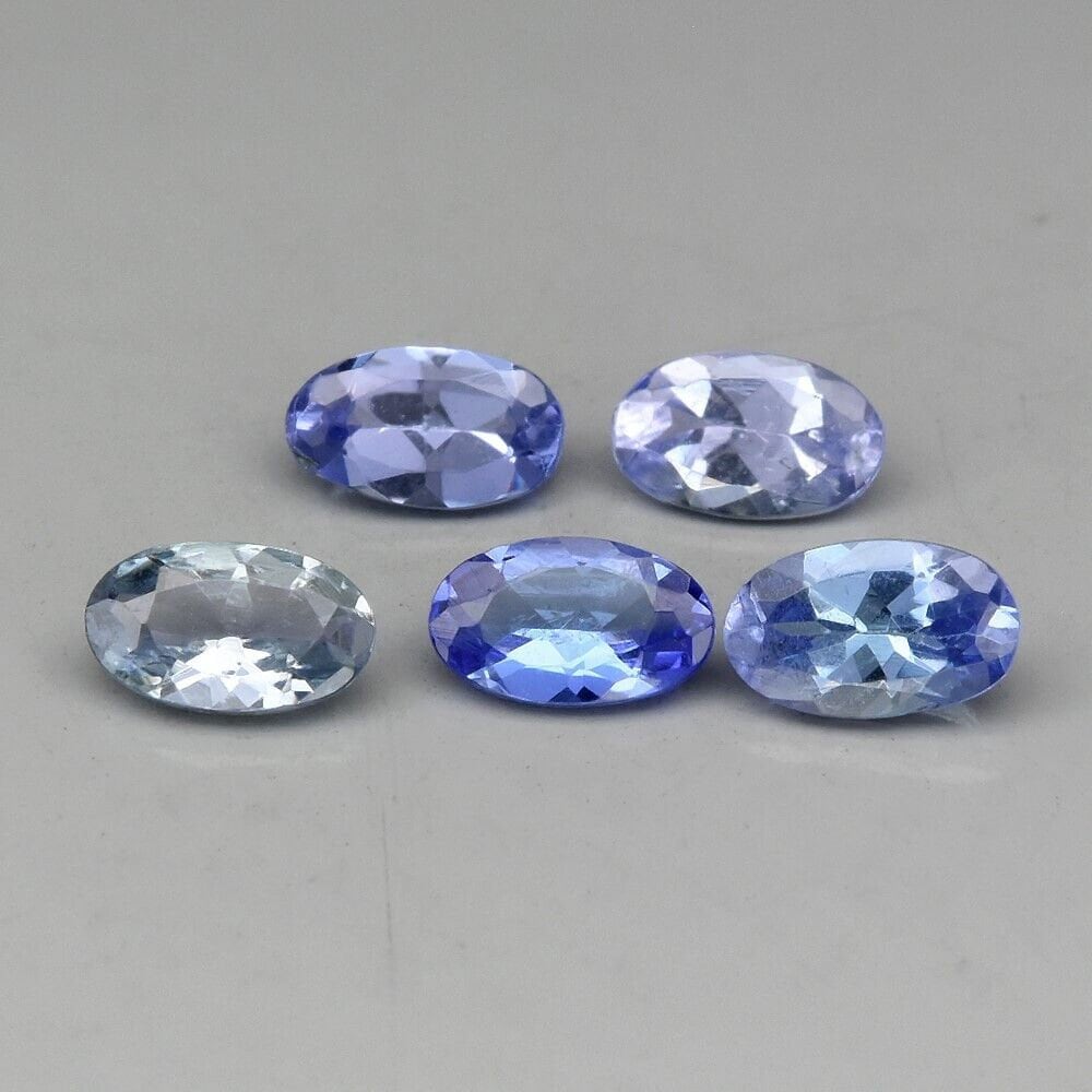 1.18ct Tanzanite Gemstones (5pc) | Violet Blue Stones from Tanzania