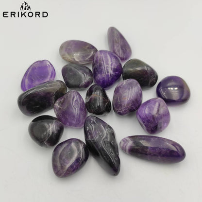 Dream Amethyst Tumbles, Polished Chevron Amethyst Gravel