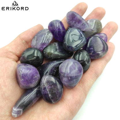 Dream Amethyst Tumbles, Polished Chevron Amethyst Gravel