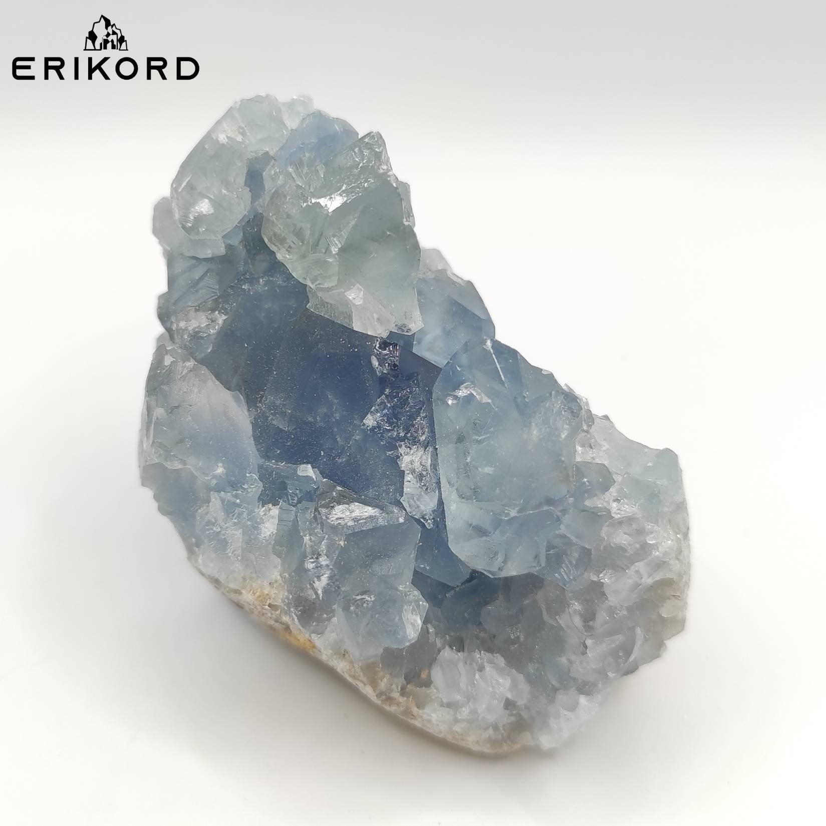 205g Blue Celestite Crystal Natural Blue Celeste Mineral Specimen Crystal Cluster Raw Blue Crystals Madagascar Raw Gems Rough Celestite Gem