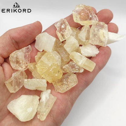 50/100/200g Raw Calcite Yellow Calcite Mexico Golden Calcite Lot Natural Loose Rough Calcite Lot Gold Calcite Raw Crystals Loose Gems