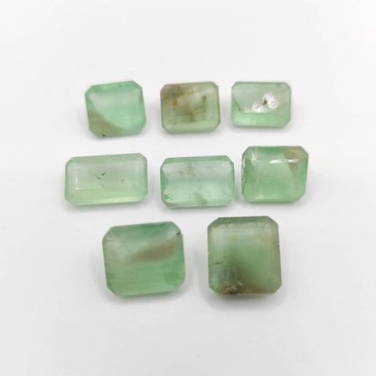 96ct 8pc Lot of Faceted Fluorite