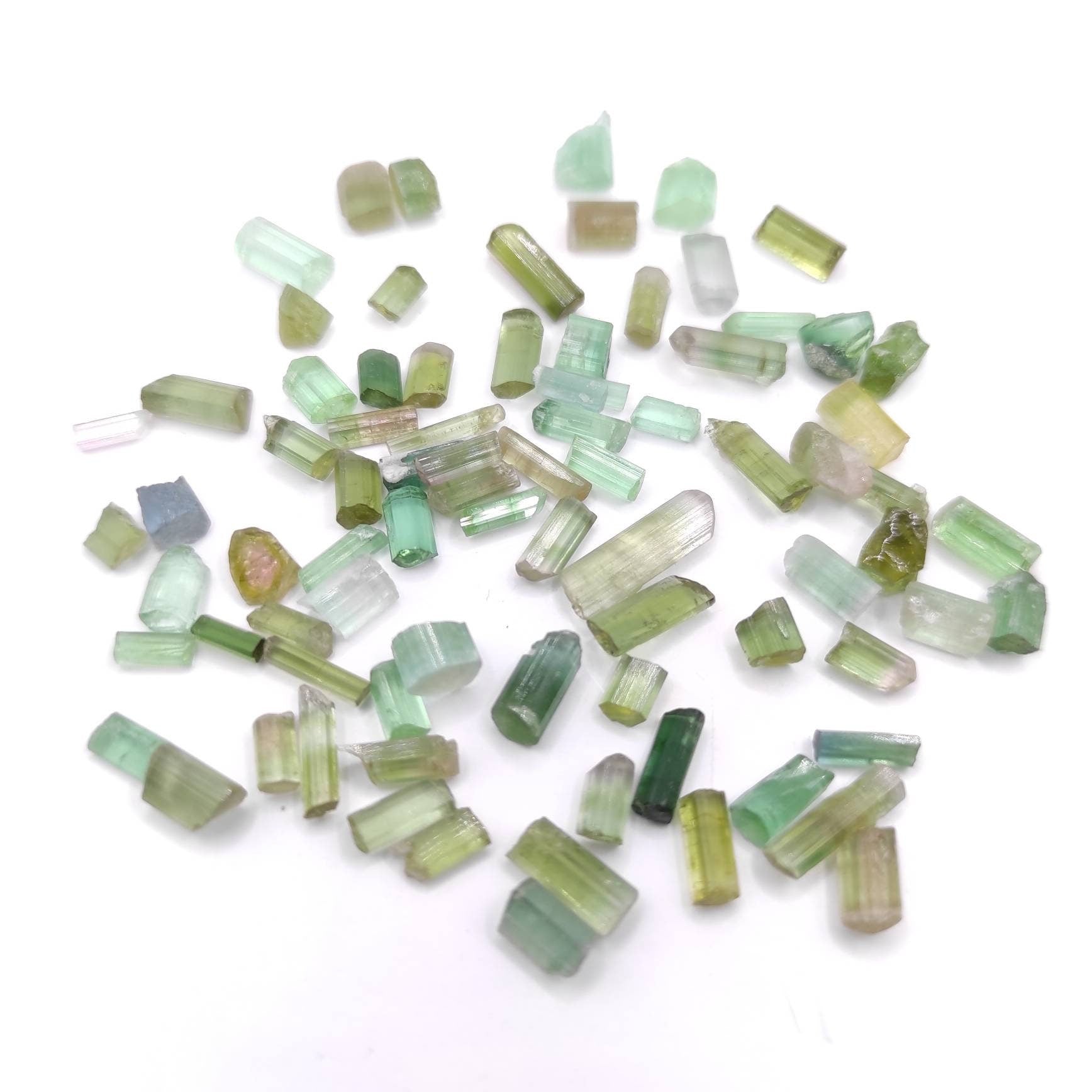 63ct Green & Blue Rough Tourmaline Lot