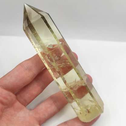 153g High Quality Heated Citrine Tower - Citrine Crystal - Sparkling Polished Yellow Citrine Obelisk - Yellow Crystal Specimen