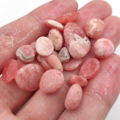 105ct Lot of Matte Rhodochrosite Cabochons from Argentina