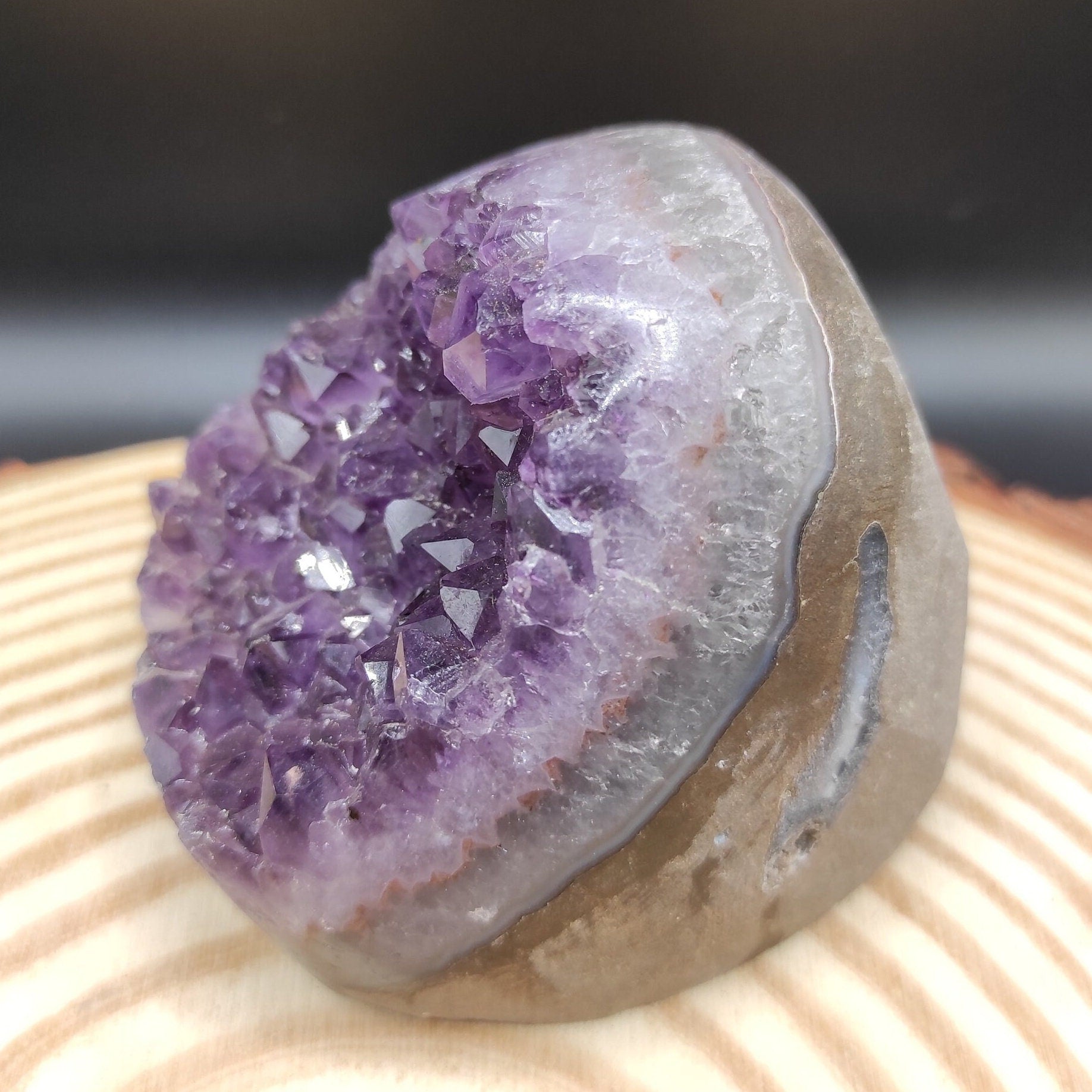 382g Amethyst Geode Cluster Purple Amethyst from South Brazil Amethyst Gemstone Raw Amethyst Rough Amethyst Desk Crystal Natural Crystals
