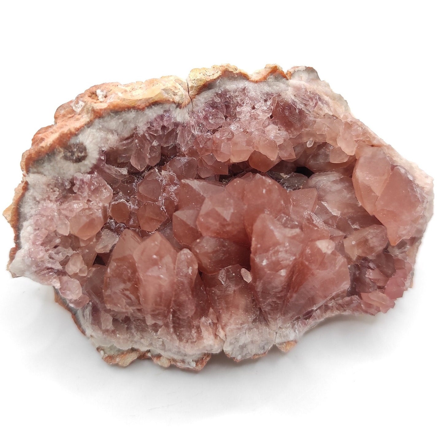 221g Pink Amethyst Geode - Neuquén, Argentina - Natural Raw Pink Amethyst Crystal - Pink Amethyst Geode Cluster - Crystallized Pink Amethyst
