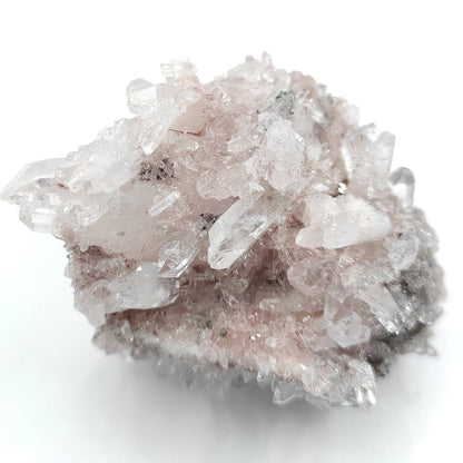 91g Natural Pink Lithium Coated Quartz Crystal - Bolivar, Santander, Colombia - Pink Quartz Cluster - Crystallized Quartz Mineral Specimen