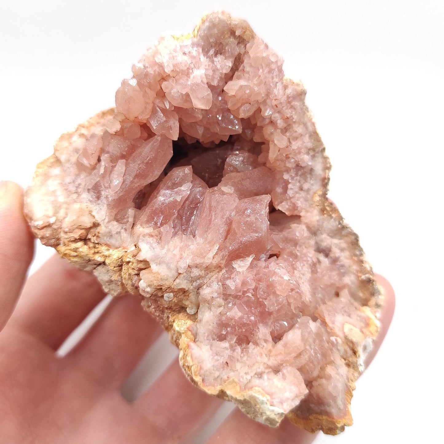 206g Pink Amethyst Geode - Neuquén, Argentina - Natural Raw Pink Amethyst Crystal - Pink Amethyst Geode Cluster - Crystallized Pink Amethyst
