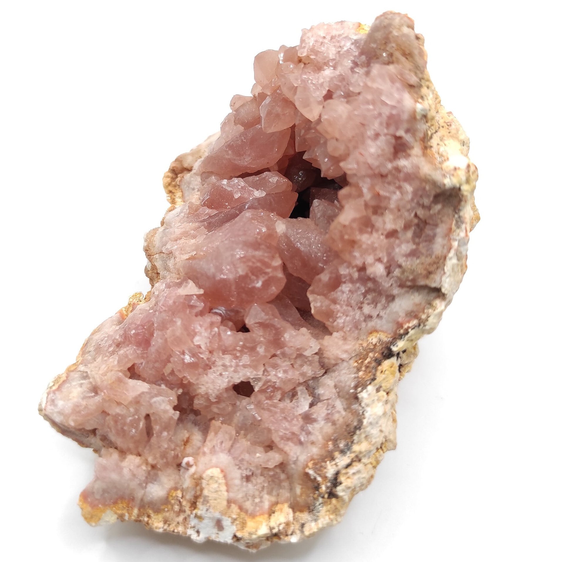 206g Pink Amethyst Geode - Neuquén, Argentina - Natural Raw Pink Amethyst Crystal - Pink Amethyst Geode Cluster - Crystallized Pink Amethyst