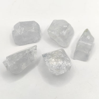 40g (5pc) Lot of Light Blue Celestite - Maybee, Michigan - Natural Celestite Crystals - Raw Celestite Gems - Rough Celestite for Jewelery