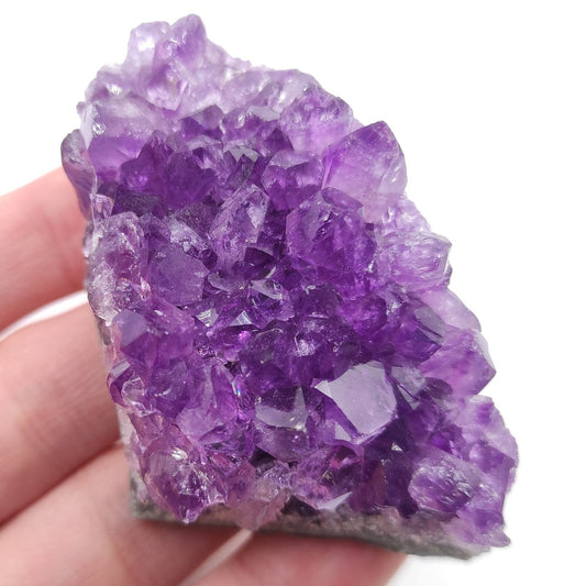86g Amethyst Cluster from Uruguay - Small Amethyst Crystal - Purple Amethyst Mineral - Natural Amethyst Specimen from Artigas, Uruguay