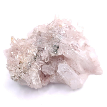75g Natural Pink Lithium Coated Quartz Crystal - Bolivar, Santander, Colombia - Pink Quartz Cluster - Crystallized Quartz Mineral Specimen