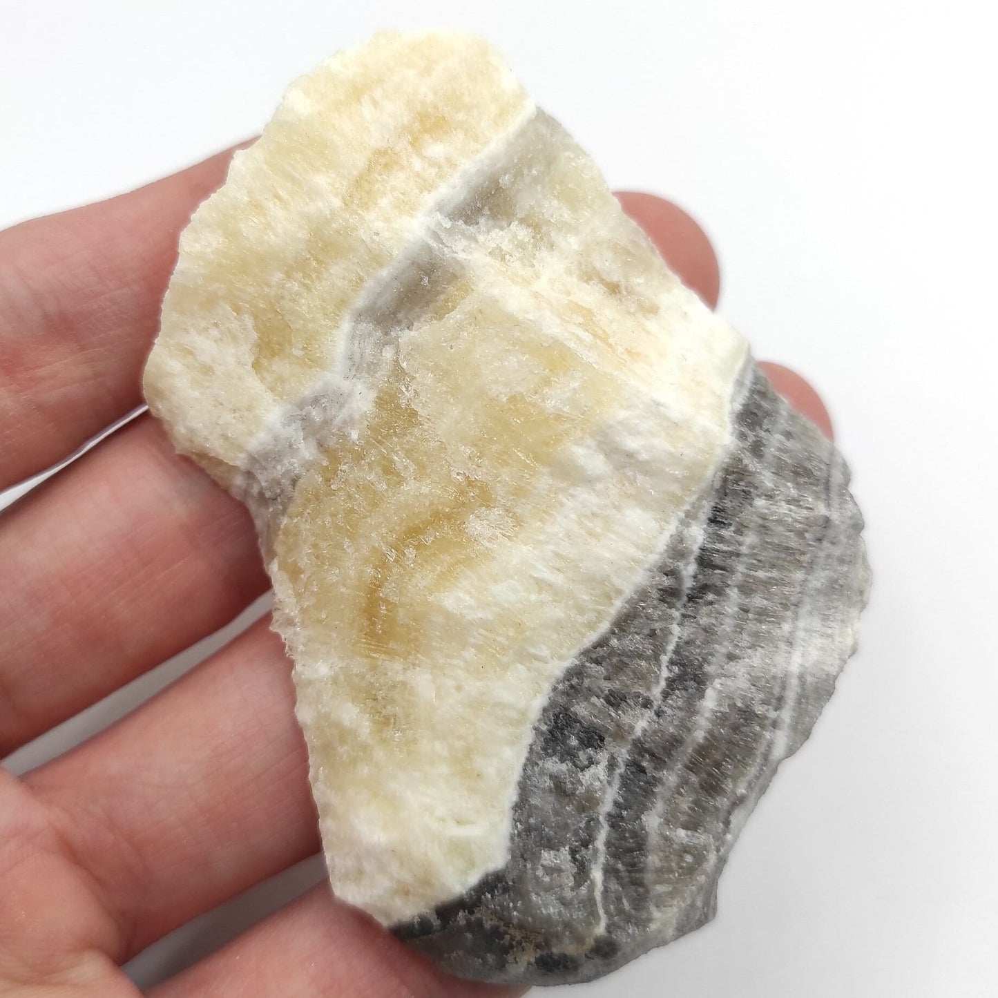 59g Zebra Calcite - Patterned Calcite Crystal - Chihuahua, Mexico - Natural Calcite - Calcite Stone - Raw Calcite Piece - Rough Calcite