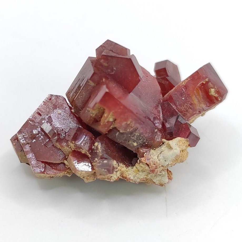13g Skeletal Vanadinite on Matrix - Mibladen, Morocco - Vanadinite Crystals - Natural Red Vanadinite - Mineral Specimen - Rough Vanadinite