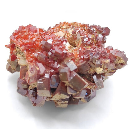 39g Skeletal Vanadinite on Matrix - Mibladen, Morocco - Vanadinite Crystals - Natural Red Vanadinite - Mineral Specimen - Rough Vanadinite