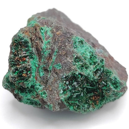 16g Brochantite from Bou Azzer, Morocco - Brochantite Mineral Specimen - Brochantite in Matrix - Green Brochantite Thumbnail Specimen