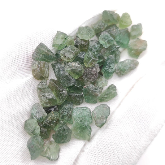 97ct Green Apatite Pieces - Mini Apatite Crystals from Madagascar - Raw Green Apatite Stones - Rough Apatite Crystal Gravel