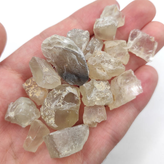 300ct Feldspar Moonstone Pieces - Mini Moonstone Crystals from Madagascar - Raw Feldspar Gemstones - Rough Moonstone Crystals