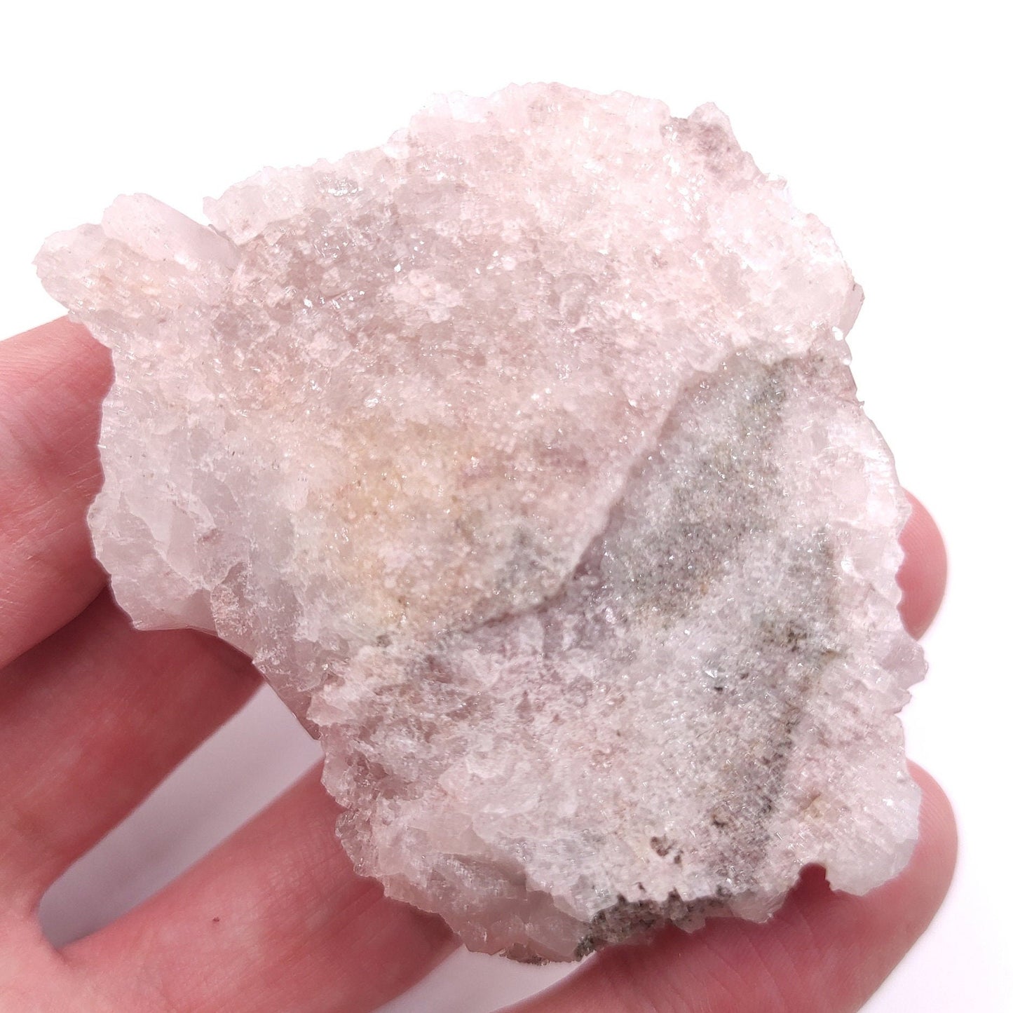 75g Natural Pink Lithium Coated Quartz Crystal - Bolivar, Santander, Colombia - Pink Quartz Cluster - Crystallized Quartz Mineral Specimen