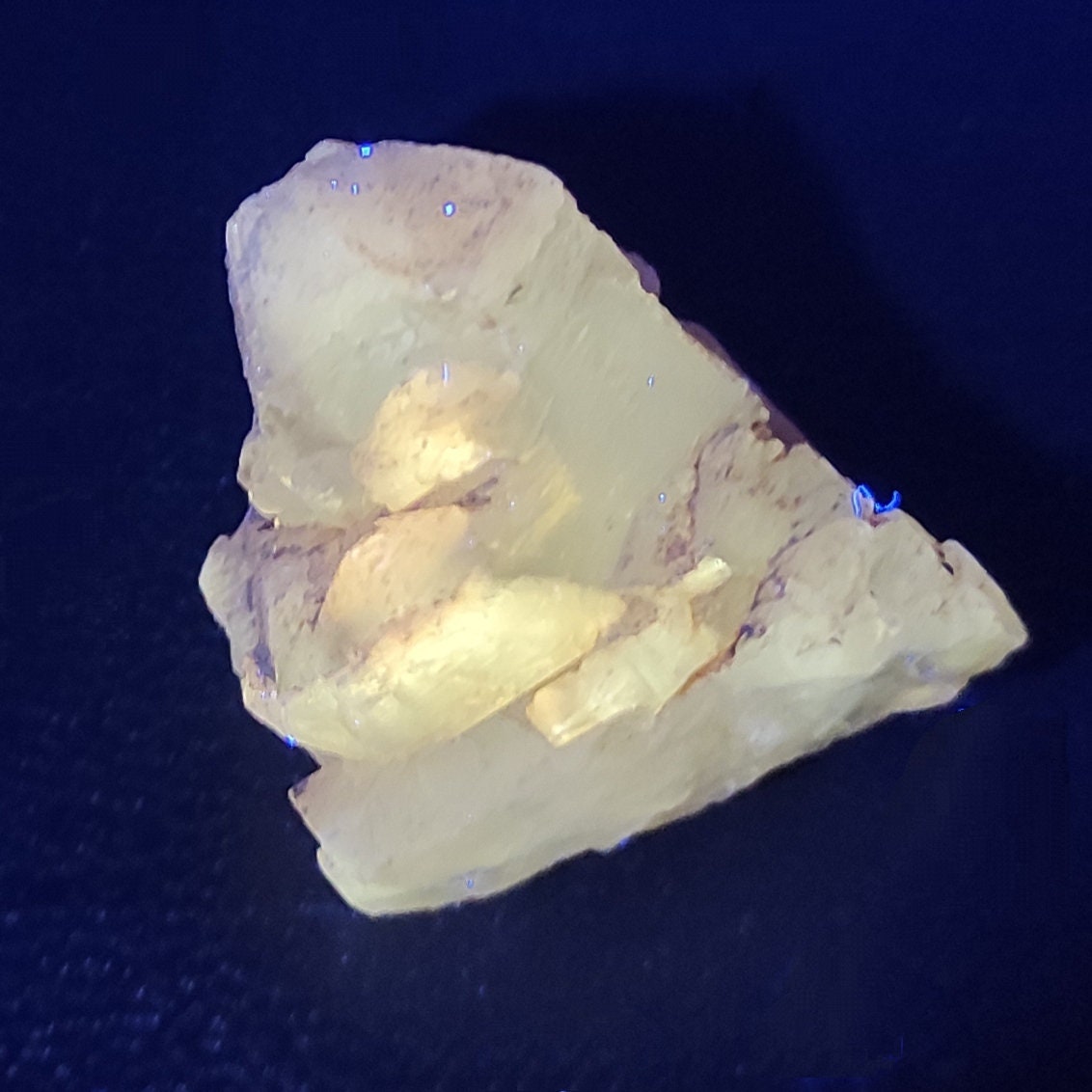 40g Cerussite Mineral Specimen - UV Reactive Minerals - Natural Cerussite Crystal - Thumbnail Specimen - Cerussite from Mibladen, Morocco