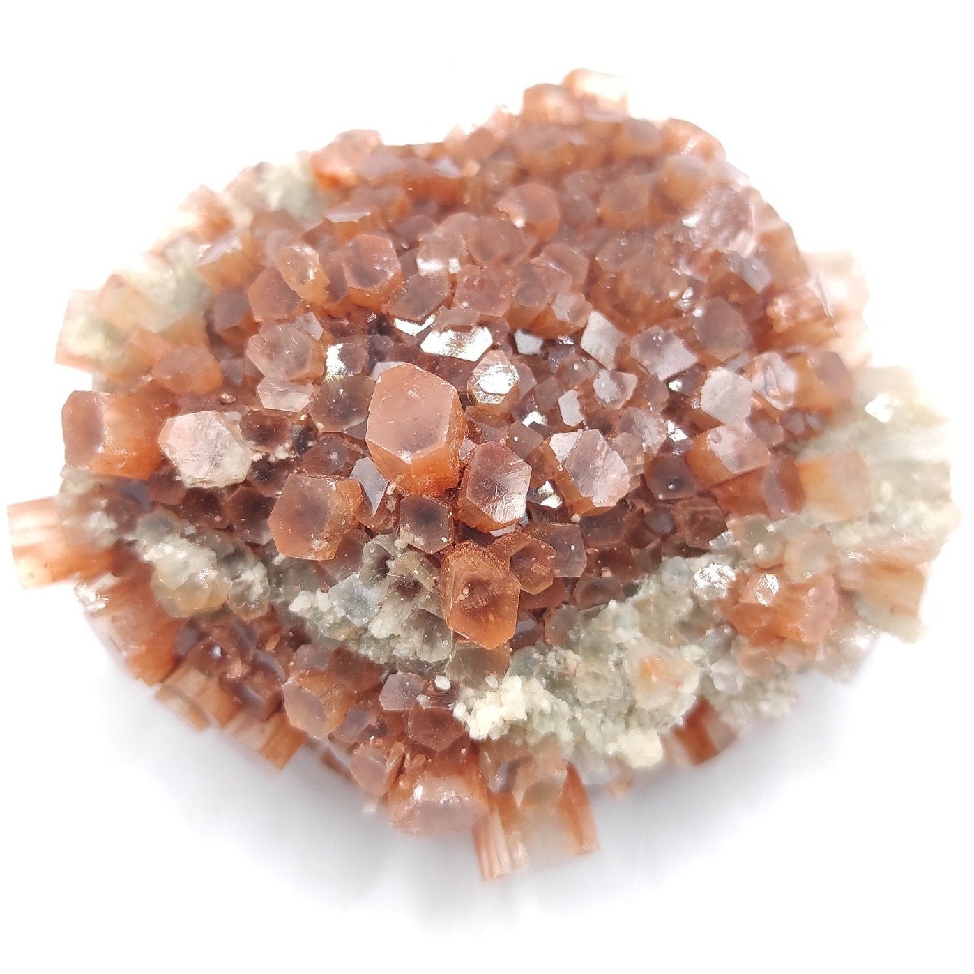 94g Aragonite Star Cluster - Orange Aragonite Crystal - Raw Mineral Specimen - Rough Aragonite from Tazouta, Fés-Méknes Region, Morocco