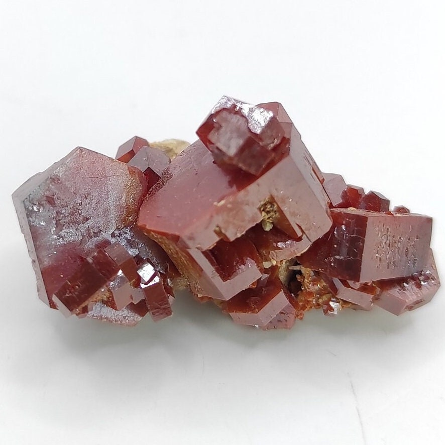13g Skeletal Vanadinite on Matrix - Mibladen, Morocco - Vanadinite Crystals - Natural Red Vanadinite - Mineral Specimen - Rough Vanadinite