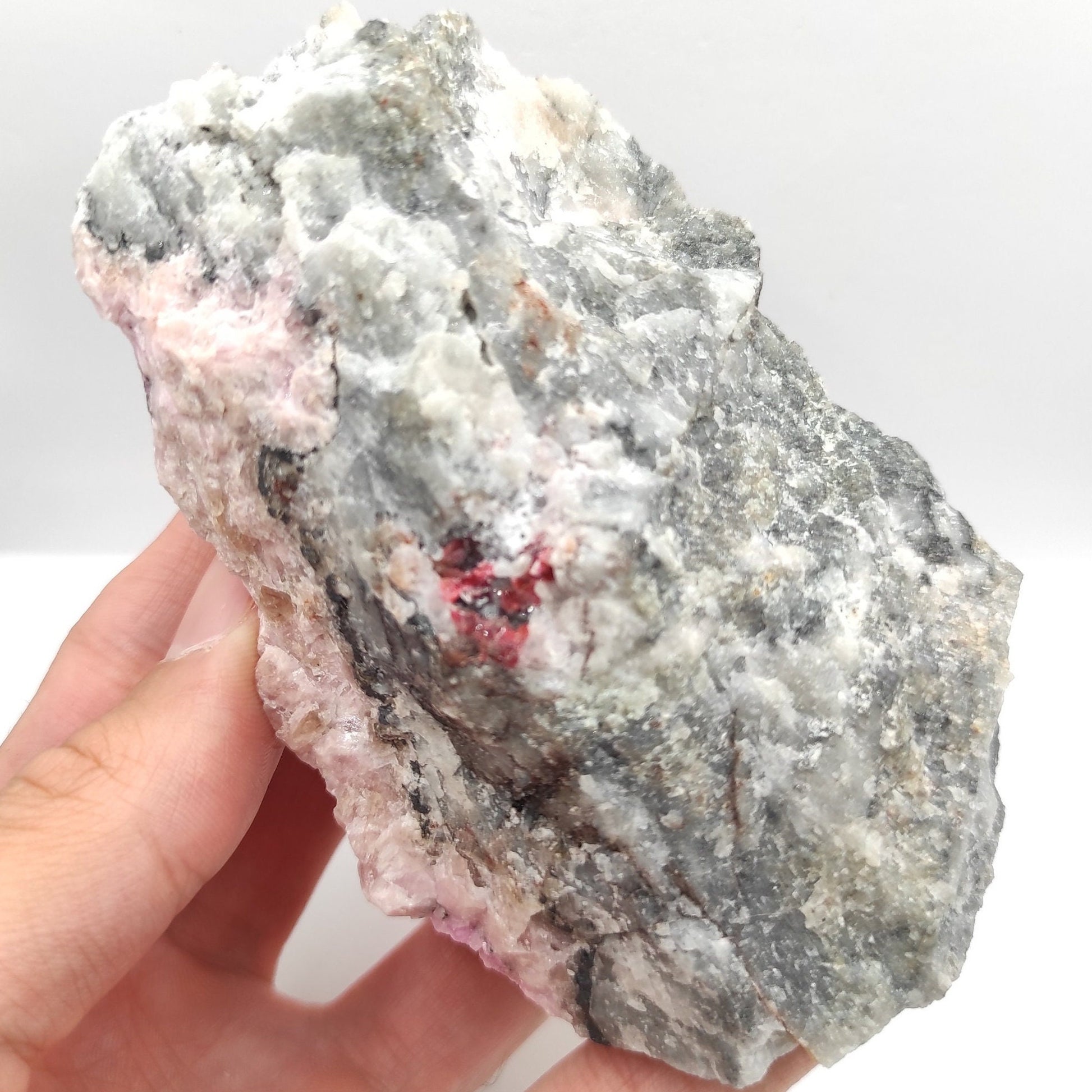 372g Cobalto Calcite - Pink Cobalt Calcite from Bou Azzer, Morocco - Salrose Stone - Cobaltocalcite Mineral Specimen - Pink Calcite Crystal