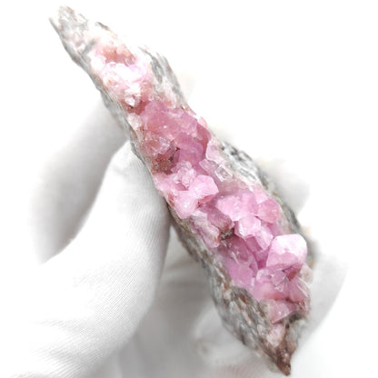 104g Crystallized Cobalto Calcite - Pink Cobalt Calcite from Bou Azzer, Morocco - Salrose Calcite Crystal - Cobaltocalcite Mineral Specimen