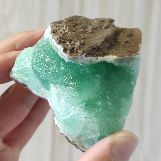 187g Smithsonite Mineral Specimen - Green Smithsonite Crystal - Natural Crystal Specimens - Zinc Spar - Raw Smithsonite from Afghanistan