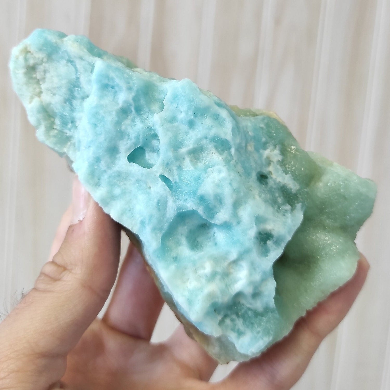328g Smithsonite Mineral Specimen - Blue Smithsonite Crystal - Natural Crystal Specimens - Zinc Spar - Raw Smithsonite from Afghanistan