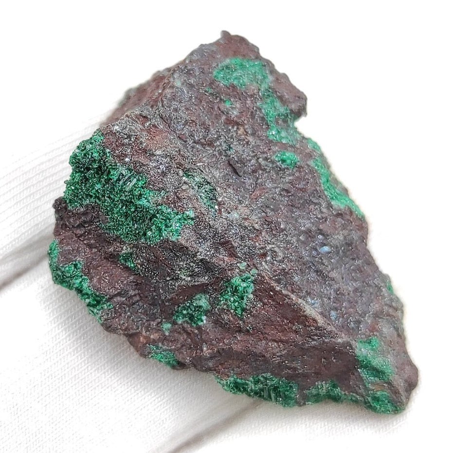 14g Brochantite from Bou Azzer, Morocco - Brochantite Mineral Specimen - Brochantite in Matrix - Green Brochantite Thumbnail Specimen