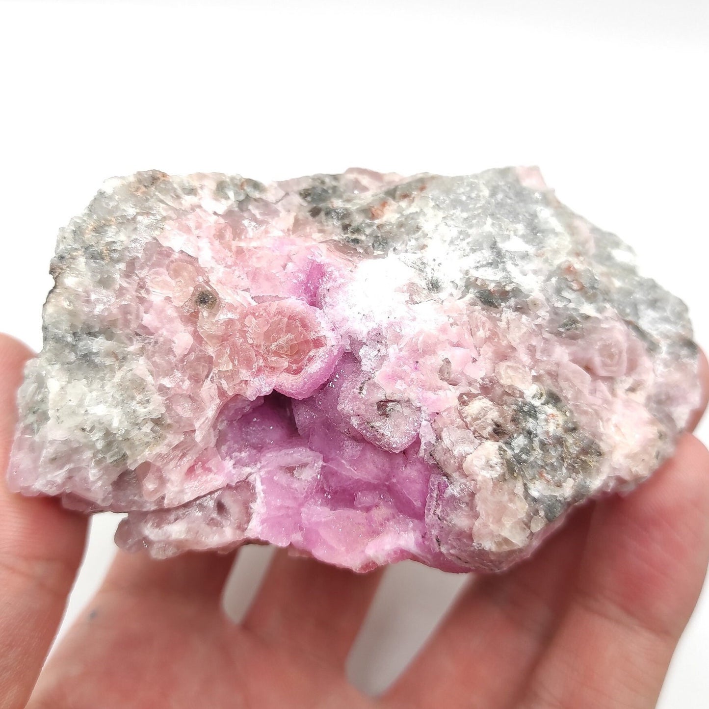 311g Cobalto Calcite - Pink Cobalt Calcite from Bou Azzer, Morocco - Salrose Stone - Cobaltocalcite Mineral Specimen - Pink Calcite Crystal