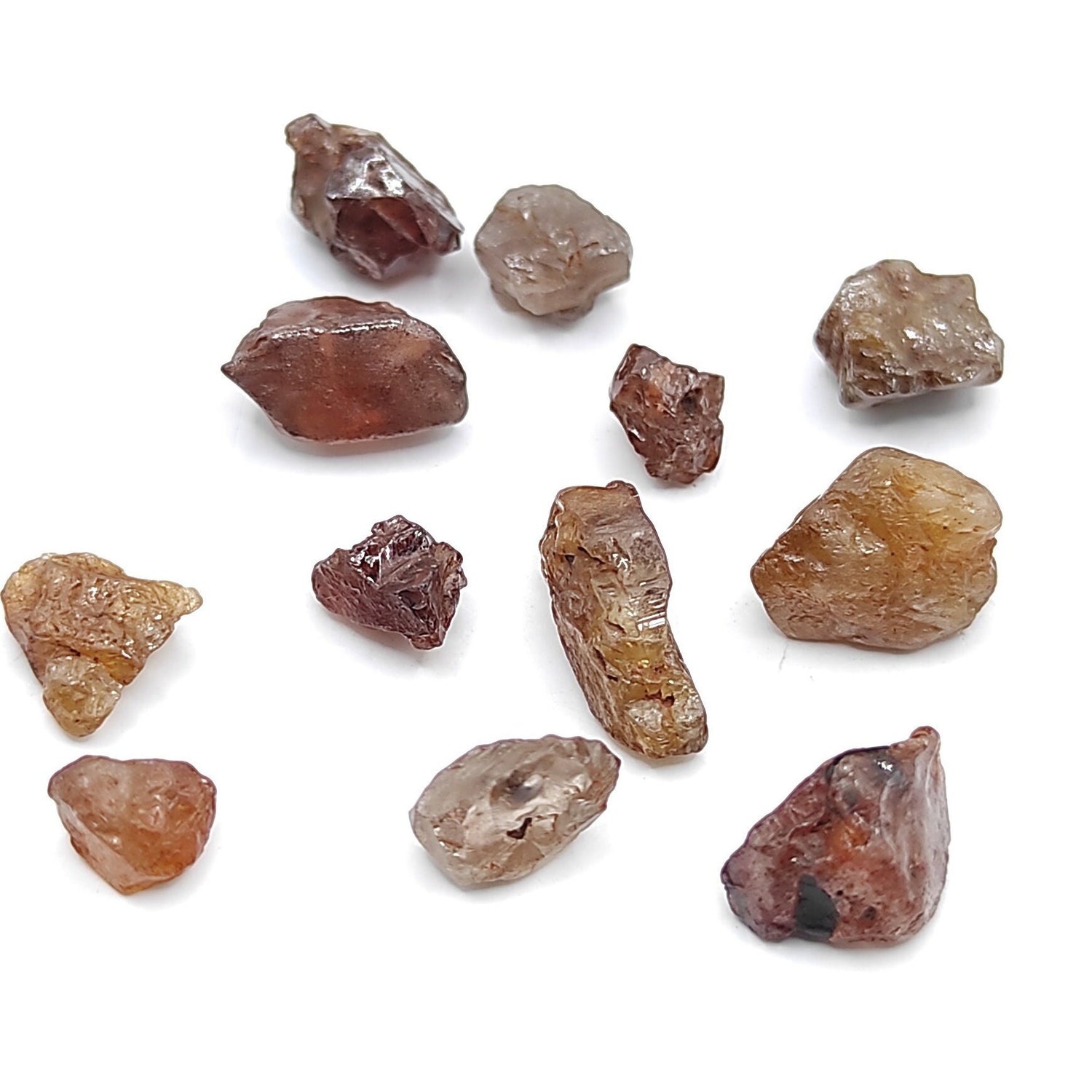 21ct Lot of Rough Zircon - Natural Zircon from Cambodia - Raw Zircon Gemstones - Loose Gems - Unheated & Untreated Gemstones