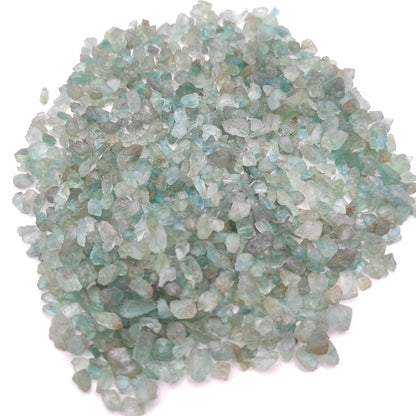 89g Light Blue Apatite Pieces - Mini Apatite Crystals from Madagascar - Raw Green Blue Apatite Stones - Rough Apatite Crystal Gravel