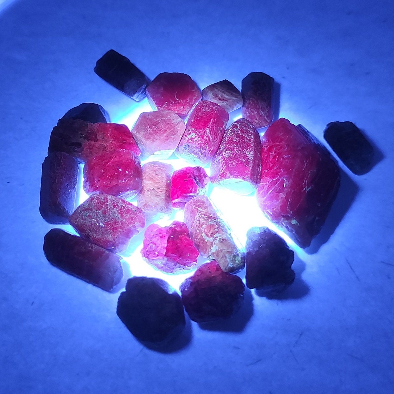 128ct Untreated Ruby Lot - Unheated Ruby Gemstones - Raw Red Ruby from Madagascar - Rough Rubies Gems - Loose Ruby Gemstones - Rough Gems
