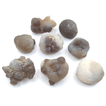 165g Brown Chalcedony Crystals - Raw Chalcedony Crystals from Morocco - Dark Grey Chalcedony Gemstones - Rough Crystals