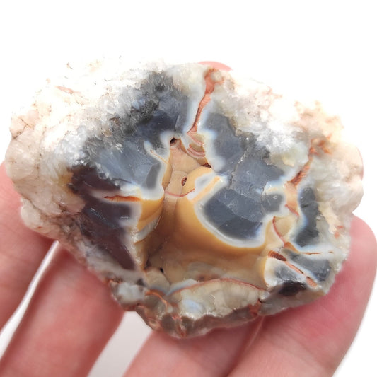 81g Patagonia Agate - Polished Agate Geode from Patagonia, Argentina - Natural Agate Specimen - Neuquén, Argentina - Hand Polished Geode